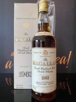 Macallan 1963 18 Year Old Sherry Oak Cask Single Malt Scotch Whisky 麥卡倫 18年  1963 舊版威士忌 