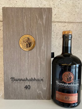 Bunnahabhain 40 Year Old Single Malt Whisky 2017 Release -41.9%abv Limited Edition 750 Bottles