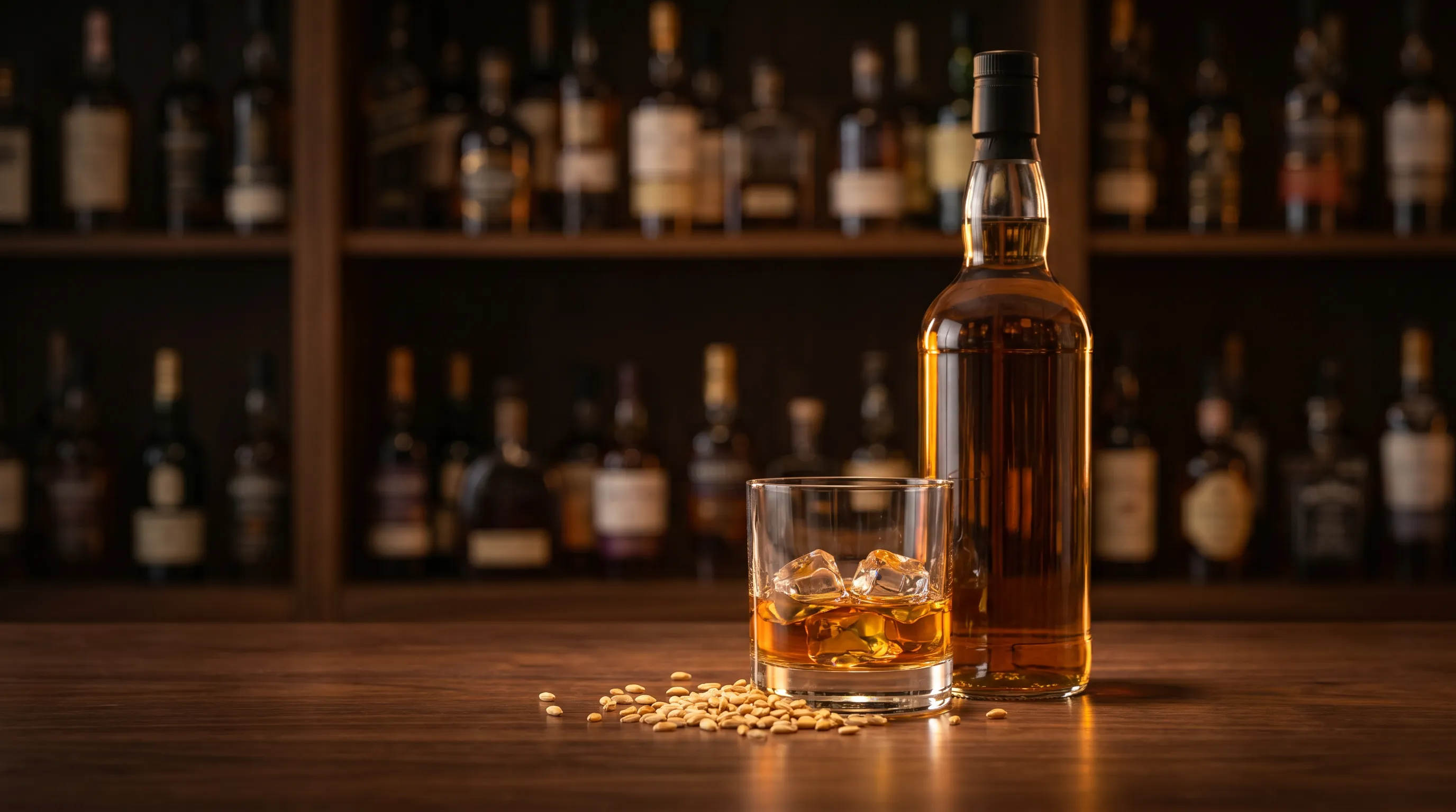 Harry Lee Whisky 香港威士忌專門店單一麥芽威士忌與水晶酒杯暖調陳列